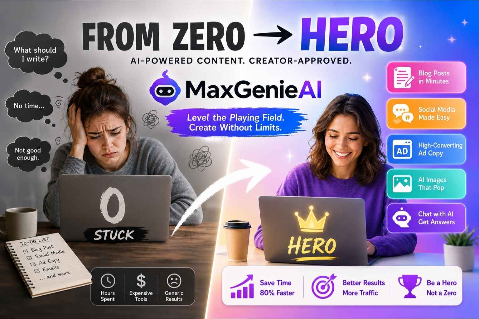 From Zero to Hero: How MaxGenieAI Levels the Playing Field for Creators
